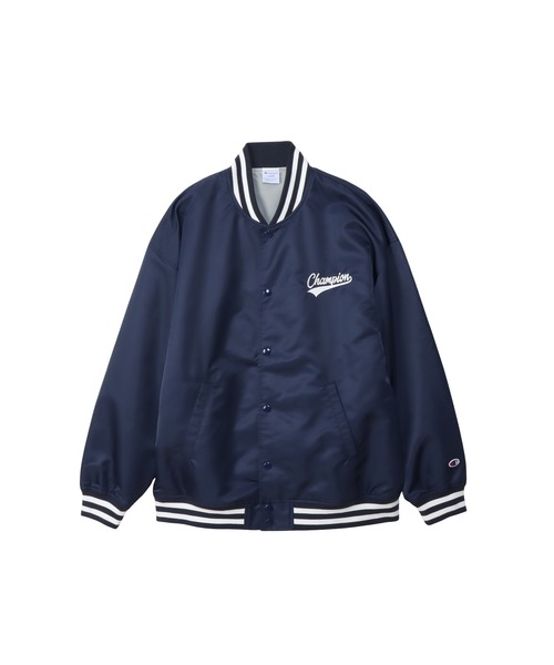 Champion（チャンピオン）の「【Champion/チャンピオン】メンズ アクションスタイル ベースボールジャケット（その他アウター・メンズ・ネイビー/ブラック・MEDIUM/LARGE/X-LARGE）」の2枚目の写真