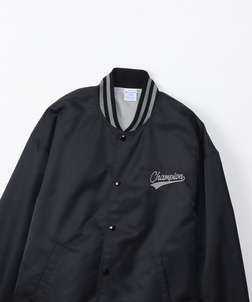 Champion（チャンピオン）の「【Champion/チャンピオン】メンズ アクションスタイル ベースボールジャケット（その他アウター・メンズ・ネイビー/ブラック・MEDIUM/LARGE/X-LARGE）」の4枚目の写真
