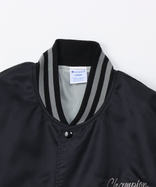 Champion（チャンピオン）の「【Champion/チャンピオン】メンズ アクションスタイル ベースボールジャケット（その他アウター・メンズ・ネイビー/ブラック・MEDIUM/LARGE/X-LARGE）」の5枚目の写真