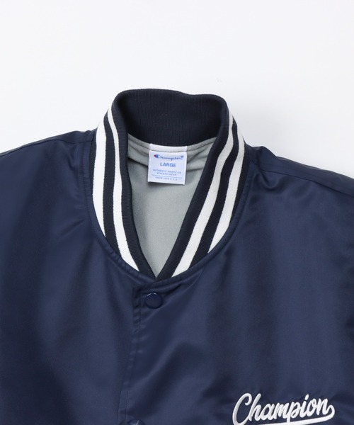 Champion（チャンピオン）の「【Champion/チャンピオン】メンズ アクションスタイル ベースボールジャケット（その他アウター・メンズ・ネイビー/ブラック・MEDIUM/LARGE/X-LARGE）」の11枚目の写真