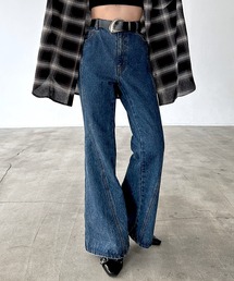 ASTRAET＞CO タック ワイド デニムパンツ（デニムパンツ