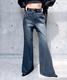 PAGEBOY | スリムレッグフレアデニム【4color/4size】(デニムパンツ)