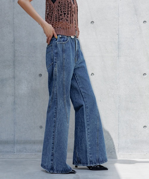 PAGEBOY（ページボーイ）の「スリムレッグフレアデニム【4color/4size】（デニムパンツ・レディース・ブルー系その他/ブラック/ブルー系その他2/ネイビー系/ブラウン系その他/ブラック系その他/ブルー系その他3・X-SMALL/SMALL/MEDIUM/LARGE）」の18枚目の写真