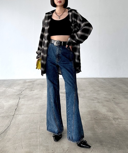 PAGEBOY スリムレッグフレアデニム　Lサイズ PAGEBOY スリムレッグフレアデニム Lサイズ XS～Lサイズ展開】スリム