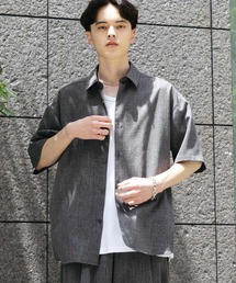 SENSE OF PLACE by URBAN RESEARCH | メランジレギュラーカラーショートスリーブシャツ(シャツ/ブラウス)