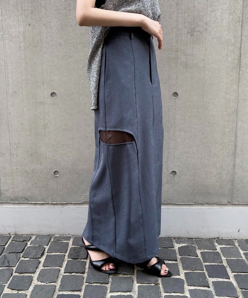 &g'aime】サイドスリットタイトスカート Side Slit Fitted Skirt