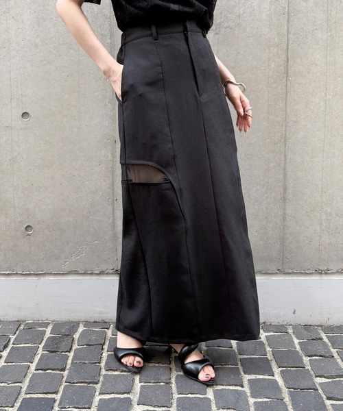 &g'aime(アンジェム)の「【&g'aime】サイドスリットタイトスカート Side Slit Fitted Skirt(スカート・レディース・チャコールグレー/ブラック/モカ・FREE)」の21枚目の写真