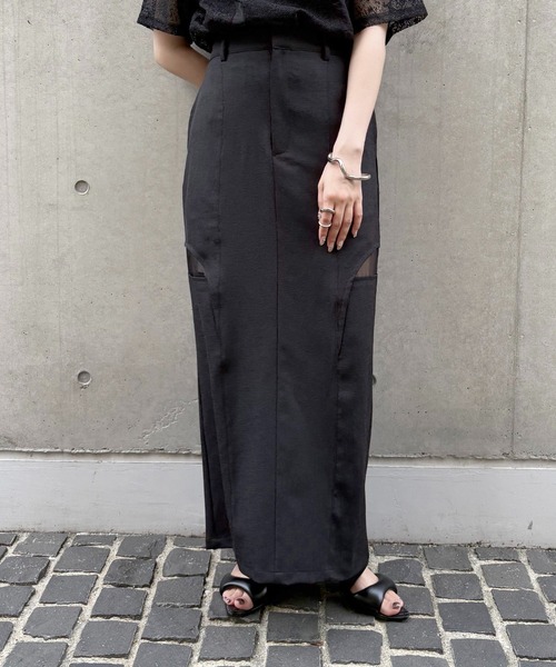 &g'aime(アンジェム)の「【&g'aime】サイドスリットタイトスカート Side Slit Fitted Skirt(スカート・レディース・チャコールグレー/ブラック/モカ・FREE)」の20枚目の写真