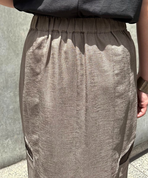 &g'aime(アンジェム)の「【&g'aime】サイドスリットタイトスカート Side Slit Fitted Skirt(スカート・レディース・チャコールグレー/ブラック/モカ・FREE)」の18枚目の写真