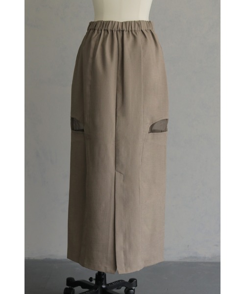 &g'aime(アンジェム)の「【&g'aime】サイドスリットタイトスカート Side Slit Fitted Skirt(スカート・レディース・チャコールグレー/ブラック/モカ・FREE)」の9枚目の写真