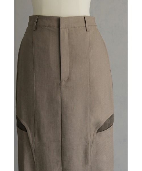 &g'aime(アンジェム)の「【&g'aime】サイドスリットタイトスカート Side Slit Fitted Skirt(スカート・レディース・チャコールグレー/ブラック/モカ・FREE)」の10枚目の写真