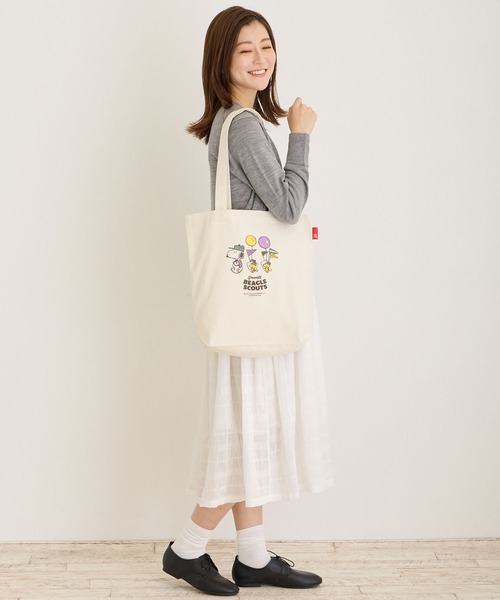 ROOTOTE（ルートート）の「ROOTOTE ルートート IP.TALL.Peanuts-9A（かごバッグ・レディース・コーラルピンク/パープル/イエロー・FREE）」の7枚目の写真