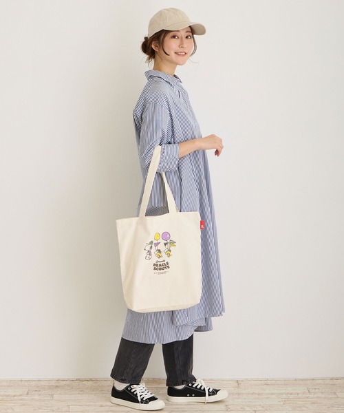 ROOTOTE（ルートート）の「ROOTOTE ルートート IP.TALL.Peanuts-9A（かごバッグ・レディース・コーラルピンク/パープル/イエロー・FREE）」の8枚目の写真