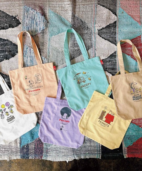 ROOTOTE（ルートート）の「ROOTOTE ルートート IP.TALL.Peanuts-9A（かごバッグ・レディース・コーラルピンク/パープル/イエロー・FREE）」の9枚目の写真