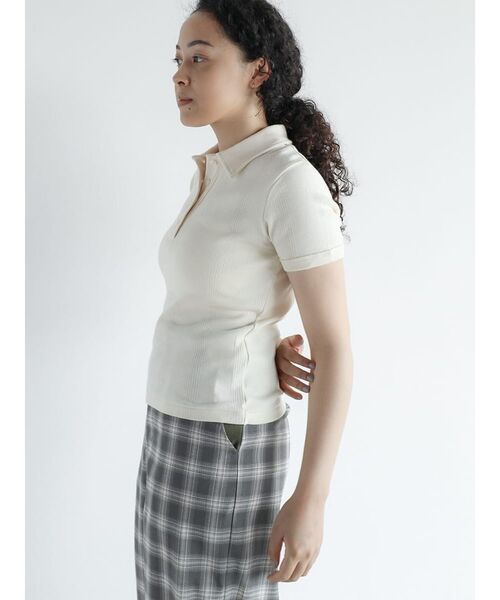 FIKA.(フィーカ)の「Prib Polo shirts(Tシャツ/カットソー・レディース・アイボリー/ライトブルー/ピンク系その他2・FREE)」の5枚目の写真