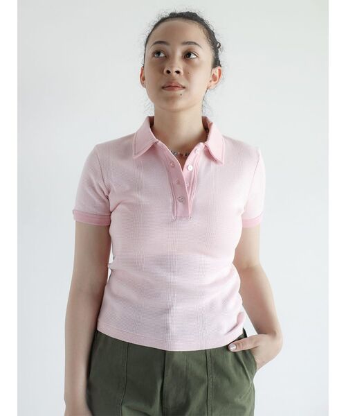 FIKA.(フィーカ)の「Prib Polo shirts(Tシャツ/カットソー・レディース・アイボリー/ライトブルー/ピンク系その他2・FREE)」の3枚目の写真
