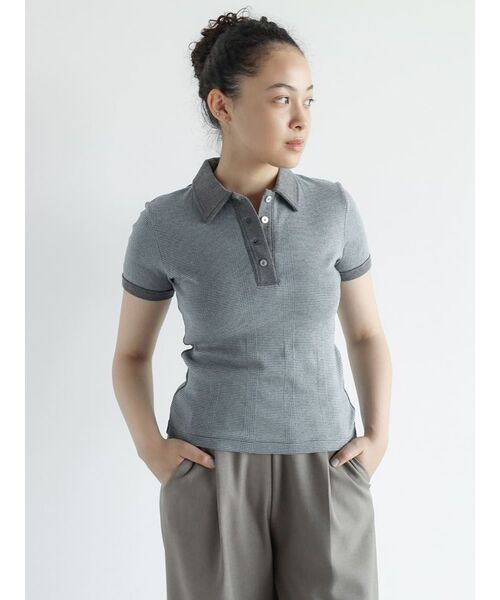 FIKA.(フィーカ)の「Prib Polo shirts(Tシャツ/カットソー・レディース・アイボリー/ライトブルー/ピンク系その他2・FREE)」の1枚目の写真