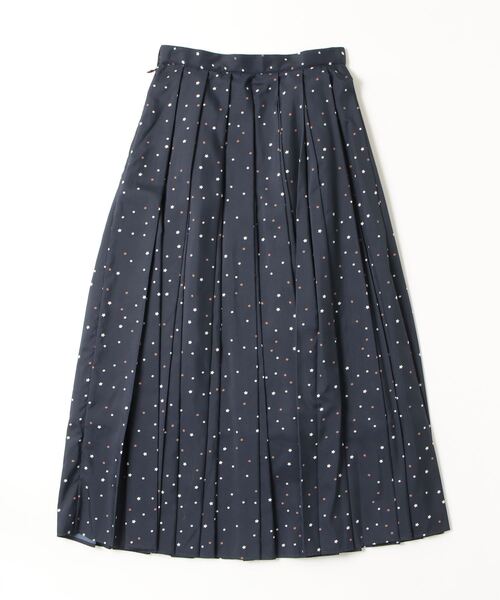 DOUBLE STANDARD CLOTHING(ダブルスタンダードクロージング)の「ポリエステルサテン 星柄プリーツスカート(スカート・レディース・ネイビー・36/38)」の13枚目の写真