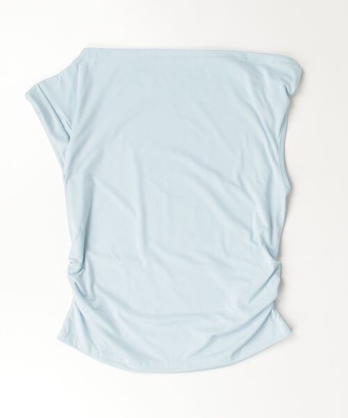 Dream garden(ドリームガーデン)の「アシンメトリー オフショル クロップトップ(Tシャツ/カットソー・レディース・サックスブルー/ホワイト/ブラウン・FREE)」の22枚目の写真