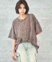 ANAP（アナップ）の「ケミカルウォッシュ 刺繍ロゴ ビッグTシャツ（Tシャツ/カットソー）」