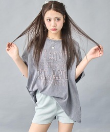 ANAP（アナップ）の「ケミカルウォッシュ 刺繍ロゴ ビッグTシャツ（Tシャツ/カットソー）」