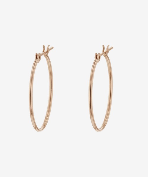 エステール K18 ピンクゴールドフープピアス（20mm） K18 ピンクゴールド フープ ピアス（20mm） ESTELLE/エステール