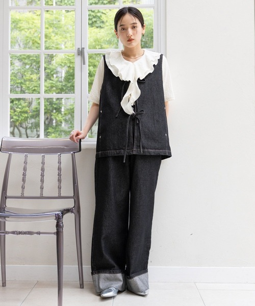 RAGEBLUE（レイジブルー）の「シャーリングフリルブラウス（シャツ/ブラウス・レディース・イエロー系その他/オフホワイト・FREE）」の20枚目の写真