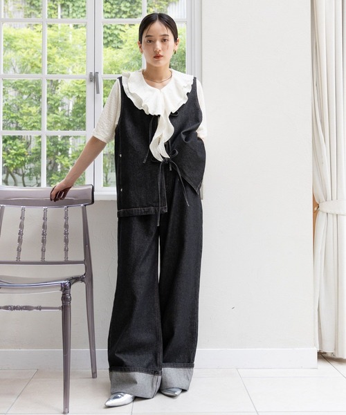 RAGEBLUE（レイジブルー）の「シャーリングフリルブラウス（シャツ/ブラウス・レディース・イエロー系その他/オフホワイト・FREE）」の19枚目の写真