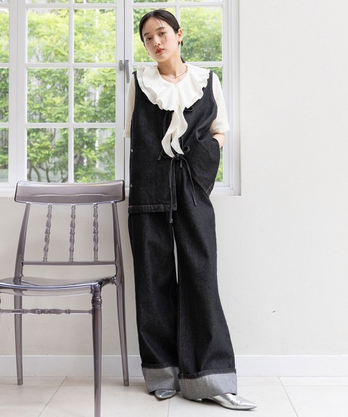 RAGEBLUE（レイジブルー）の「シャーリングフリルブラウス（シャツ/ブラウス・レディース・イエロー系その他/オフホワイト・FREE）」の18枚目の写真