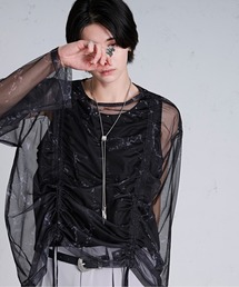 Ellno Loset | ドロストマーブルシアートップス(Tシャツ/カットソー)