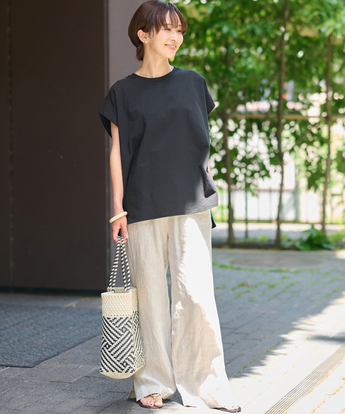 再入荷 / 汗シミ防止！】オーガニックコットン汗ジミタックプル