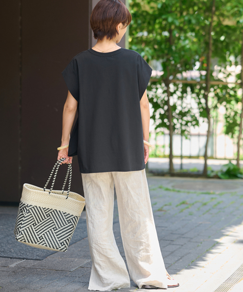 tシャツ 「再入荷 / 汗シミ防止！」オーガニックコットン汗ジミタックプルオーバー レディース JOURNAL STANDARD relume tシャツ オーガニックコットン汗ジミ