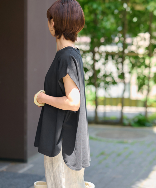 tシャツ 「再入荷 / 汗シミ防止！」オーガニックコットン汗ジミタックプルオーバー レディース 再入荷 / 汗シミ防止！】オーガニックコットン汗ジミタックプル