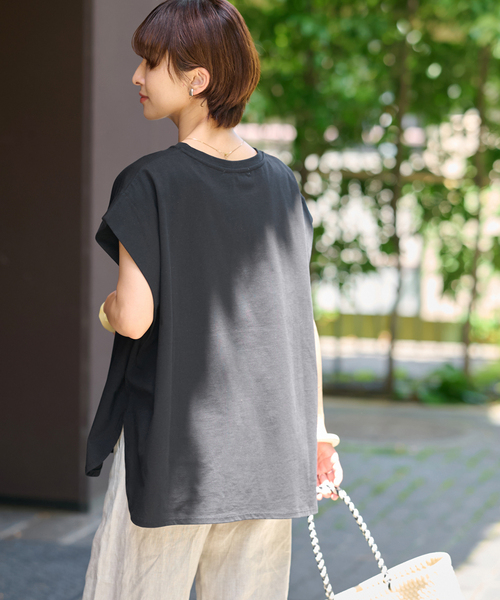 再入荷 / 汗シミ防止！】オーガニックコットン汗ジミタックプル