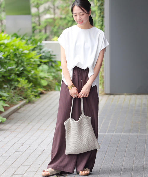 JOURNAL STANDARD relume(ジャーナルスタンダード レリューム)の「《追加》オーガニックコットン汗ジミタックプルオーバー(Tシャツ/カットソー・レディース・ホワイト/キャメル/ブラック・FREE)」の20枚目の写真