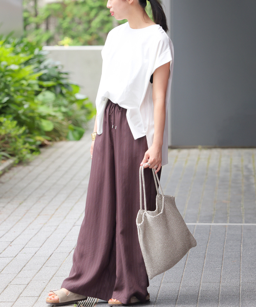 JOURNAL STANDARD relume(ジャーナルスタンダード レリューム)の「《追加》オーガニックコットン汗ジミタックプルオーバー(Tシャツ/カットソー・レディース・ホワイト/キャメル/ブラック・FREE)」の21枚目の写真