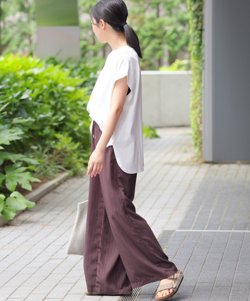 JOURNAL STANDARD relume(ジャーナルスタンダード レリューム)の「《追加》オーガニックコットン汗ジミタックプルオーバー(Tシャツ/カットソー・レディース・ホワイト/キャメル/ブラック・FREE)」の22枚目の写真