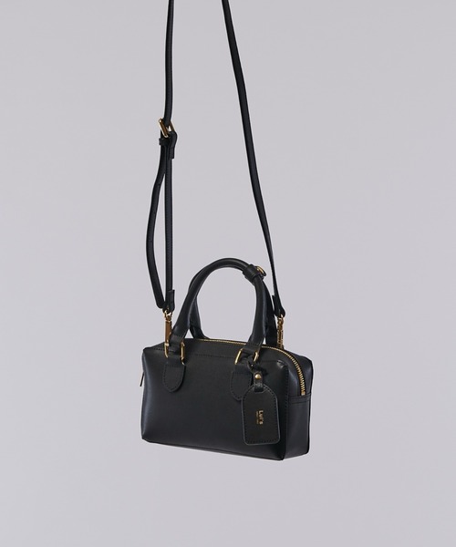 Lui's(ルイス)の「ミニボストン2WAY BAG (ショルダーバッグ)(ショルダーバッグ・メンズ・ブラック/ブラウン・FREE)」の9枚目の写真