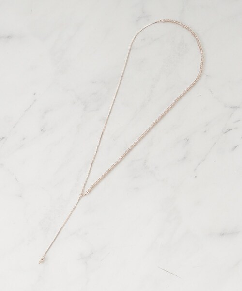 SHOO・LA・RUE（シューラルー）の「【2WAY】クリアビーズネックレス（ネックレス・レディース・ベビーピンク/ライトベージュ/グレー・00）」の7枚目の写真