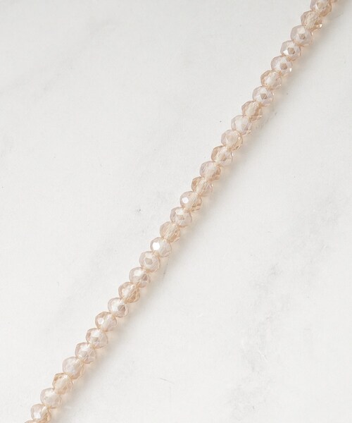 SHOO・LA・RUE（シューラルー）の「【2WAY】クリアビーズネックレス（ネックレス・レディース・ベビーピンク/ライトベージュ/グレー・00）」の8枚目の写真