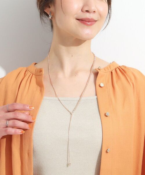 SHOO・LA・RUE（シューラルー）の「【2WAY】クリアビーズネックレス（ネックレス・レディース・ベビーピンク/ライトベージュ/グレー・00）」の11枚目の写真