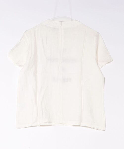 Rivel（リヴェル）の「【COCOSIN】クルーネック プリント 半袖Tシャツ バックジップ（Tシャツ/カットソー・レディース・ブラック/ホワイト・L/M/S）」の9枚目の写真