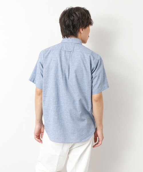 NOLLEY’S(ノーリーズ)の「綿麻レギュラーカラー テープシャツ 25SS(シャツ/ブラウス・メンズ・ミント/ピンク/ネイビー・S/M/L/XL)」の10枚目の写真