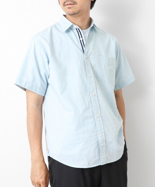 NOLLEY’S(ノーリーズ)の「綿麻レギュラーカラー テープシャツ 25SS(シャツ/ブラウス・メンズ・ミント/ピンク/ネイビー・S/M/L/XL)」の17枚目の写真