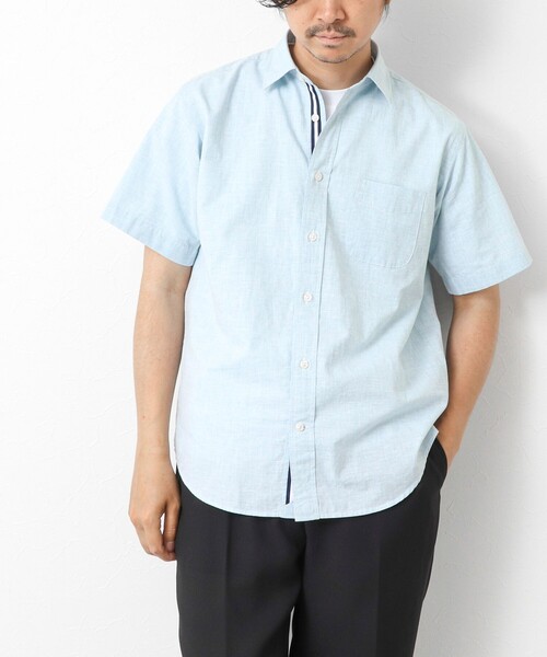 NOLLEY’S(ノーリーズ)の「綿麻レギュラーカラー テープシャツ 25SS(シャツ/ブラウス・メンズ・ミント/ピンク/ネイビー・S/M/L/XL)」の18枚目の写真