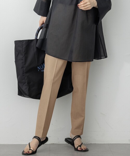 【撥水加工/洗える】ドライ2WAYストレッチ テーパード パンツ