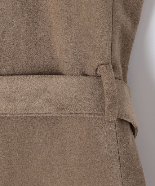 NOLLEY’S（ノーリーズ）の「《セットアップ対応》ストレッチスエードベルテッドジレ（ベスト・レディース・ブラウン/ベージュ・38）」の13枚目の写真