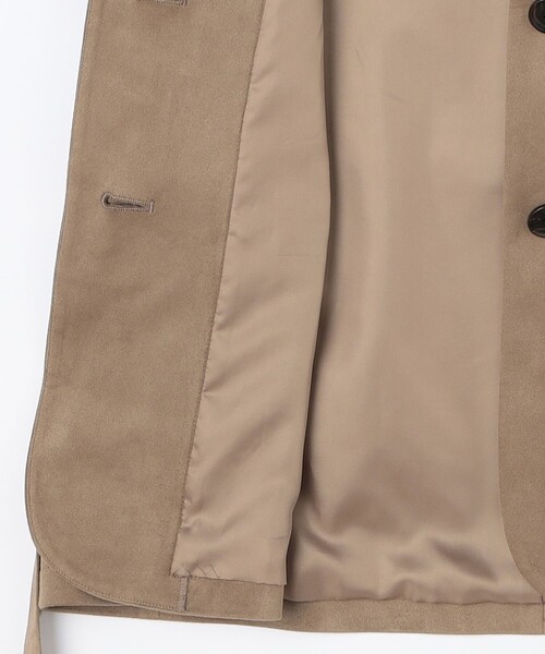 NOLLEY’S（ノーリーズ）の「《セットアップ対応》ストレッチスエードベルテッドジレ（ベスト・レディース・ブラウン/ベージュ・38）」の14枚目の写真