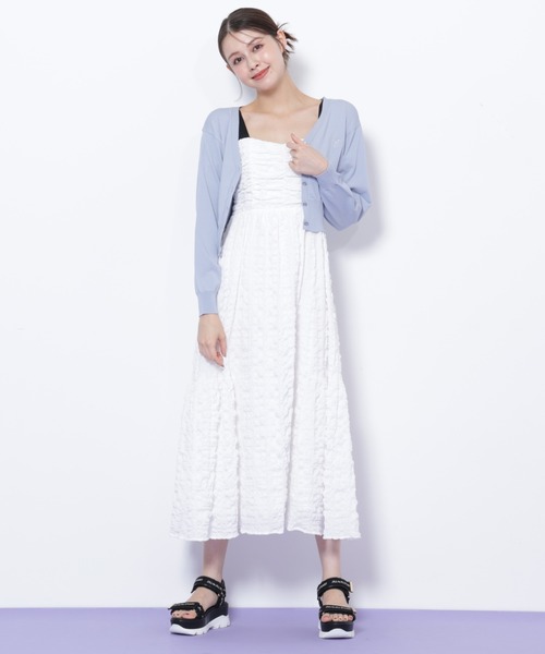 JILL by JILL STUART(ジルバイジルスチュアート)の「◇UV&ウォッシャブルカーディガン(ニット/セーター・レディース・ネイビー/ブルー/グレー/ホワイト系その他・FREE)」の7枚目の写真