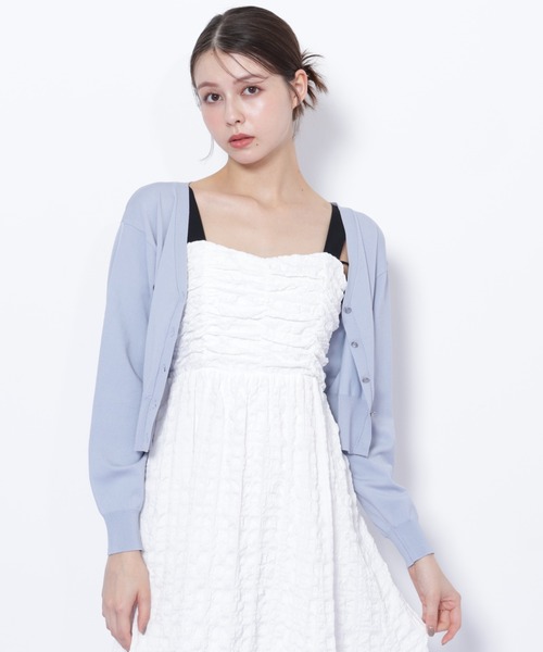 JILL by JILL STUART(ジルバイジルスチュアート)の「◇UV&ウォッシャブルカーディガン(ニット/セーター・レディース・ネイビー/ブルー/グレー/ホワイト系その他・FREE)」の10枚目の写真